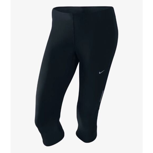 ☔️💜Nike Black Dri-Fit Capri Athletic Pants Small - Picture 2 of 12